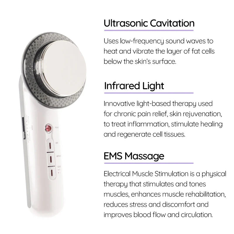 Hosmarte Cellulite & Fat Treatment Machine, Ultrasonic Fat & Cellulite Burner, Ultrasonic Cavitation, Cellulite Machine, Fat Burning Machine