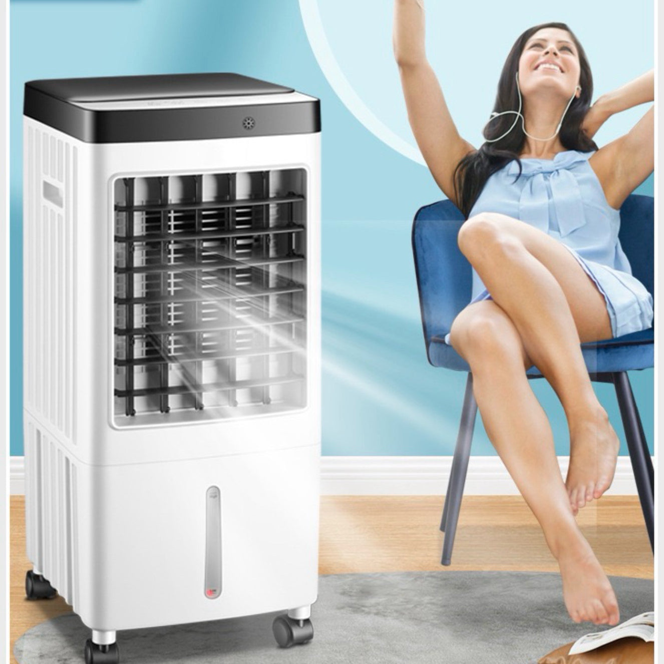 Best Portable Air Conditioner Stand Up Room Cooler Indoor AC Unit (Windowless)